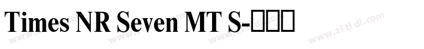 Times NR Seven MT S字体转换